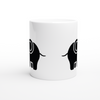 White 11oz Ceramic Mug with Black ELE