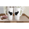 Tall White Latte 17oz Ceramic Mug
